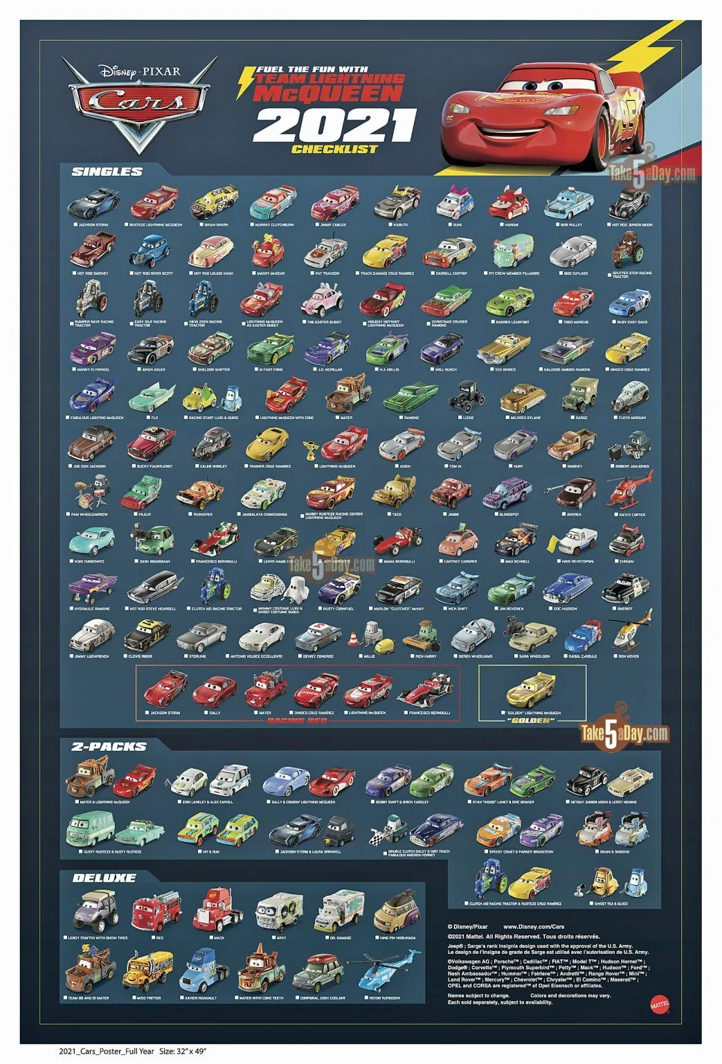 47288 disney cars diecast collection