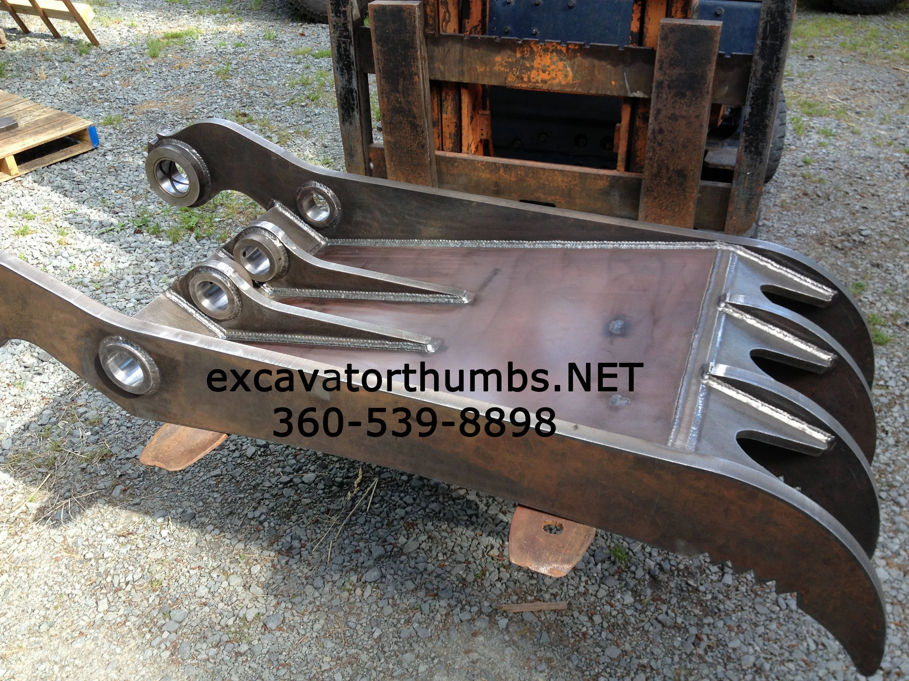 47403 excavator thumb installation