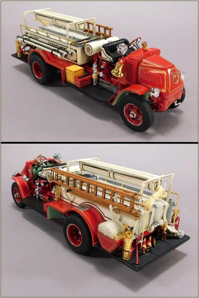 47469 collectible fire truck display